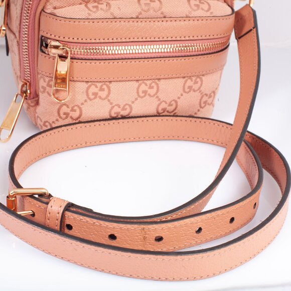 Authentic Gucci Pink GG Canvas Ophidia Mini Crossbody - Picture 15 of 16